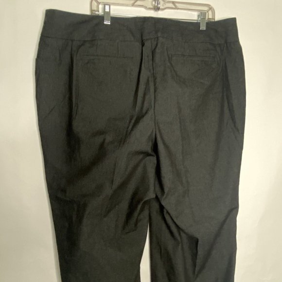 Lane Bryant Jeans Women 22 Petite Black Denim Stretch Trousers High Waist - Picture 7 of 9